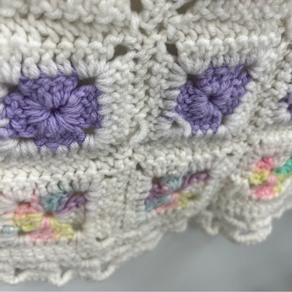 Granny Square Crochet Baby Blanket